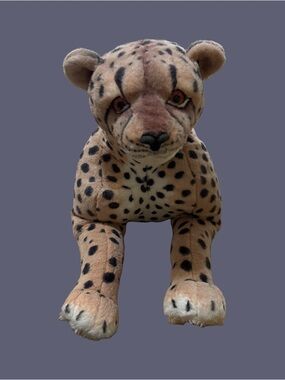 Plush Cheetah Toy - Tan and Black